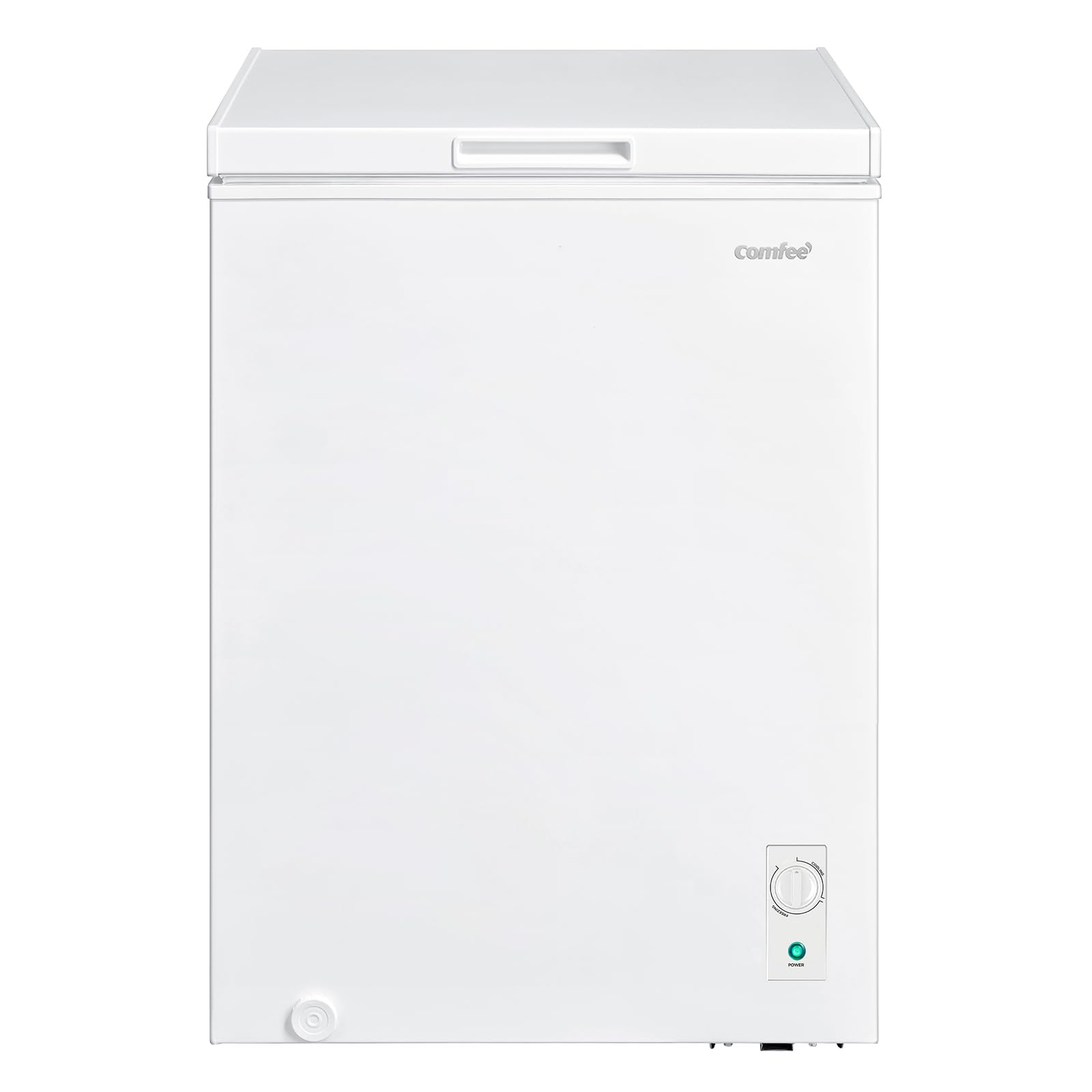 COMFEE' RCC102WH2UK(E) 99L Freestanding Chest Freezer, Refrigeration and Freezer Conversion, Inverter Compressor, 4 Star Freezer Rating