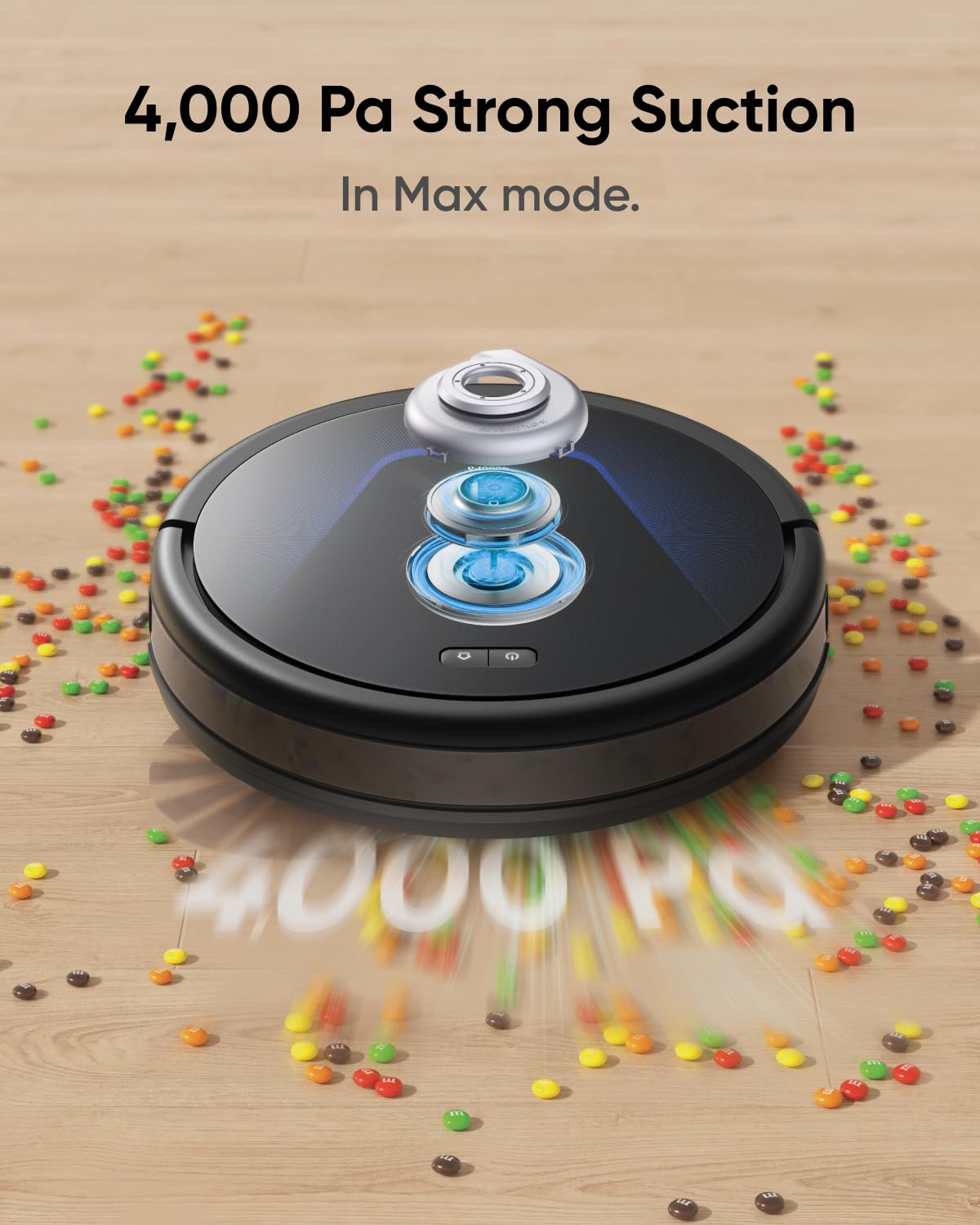 eufy G50 Robot Vacuum Cleaner with 4,000 Pa Strong Suction, Pro-Detangle Comb, Roller Brush, Automatic Charging, Quiet
