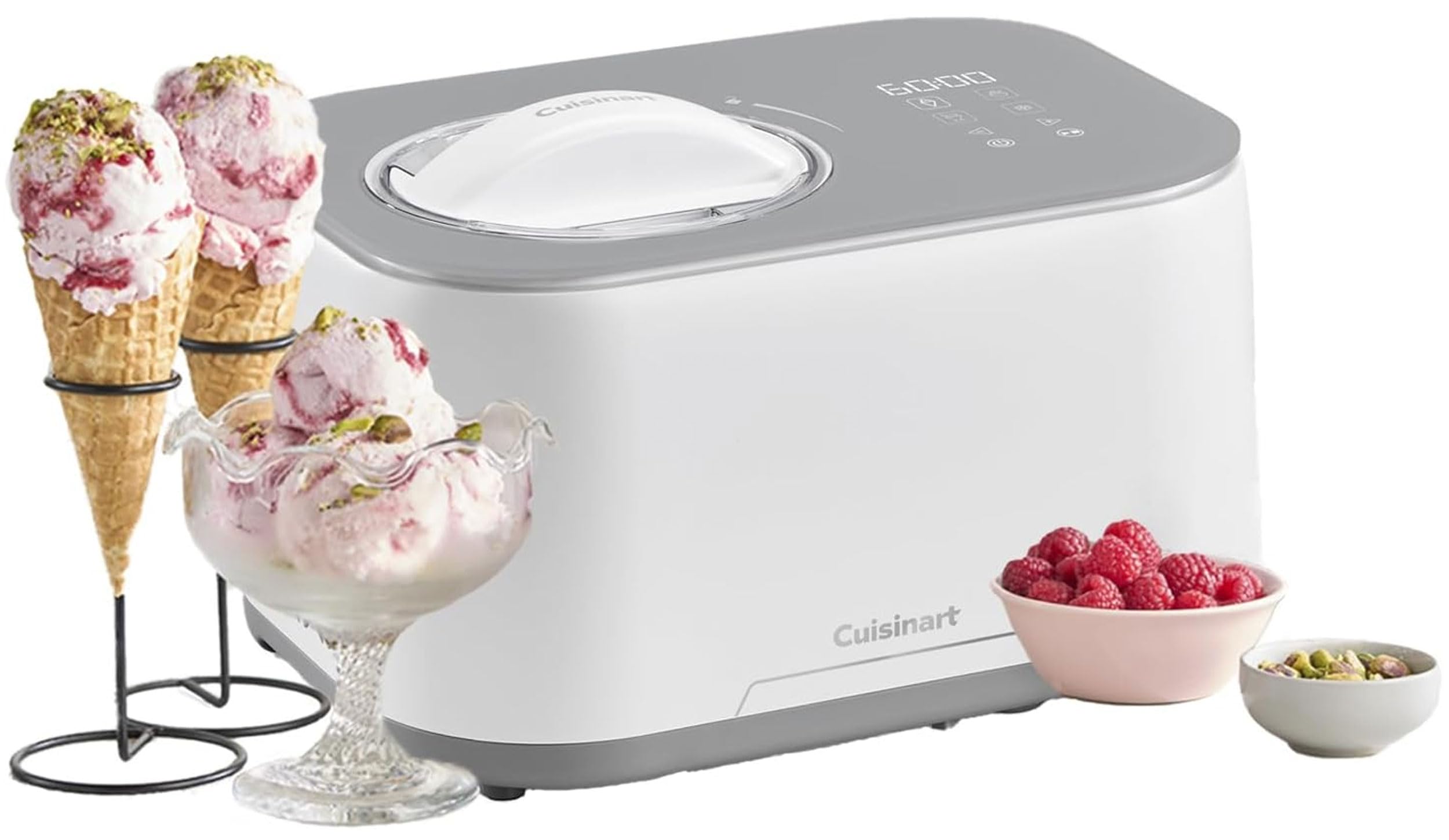 Cuisinart FreezeEase Ice Cream and Gelato Maker- Self freezing ice cream maker | 3 presets | Ice Cream, Sorbet, Frozen Yoghurt
