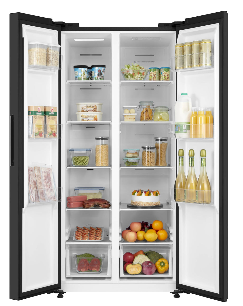 Cookology 460L Freestanding American Side-by-Side Fridge Freezer - 2 Doors - Frost Free - Adjustable Temperature Control