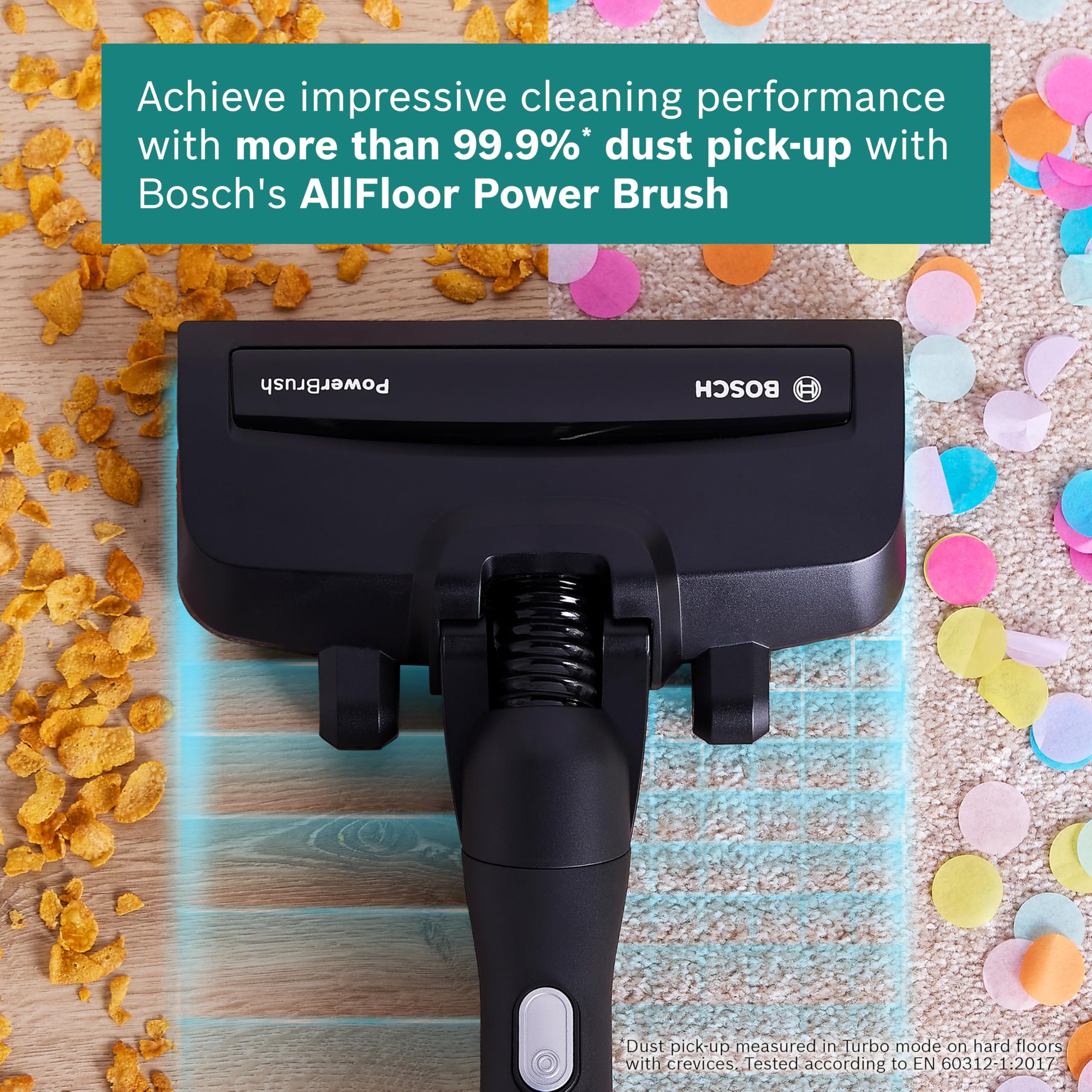 Bosch BCS612GB Unlimited 6 ProHome Cordless Stick Vacuum Cleaner, Ultra Lightweight Design, Suitable for All Floor Types